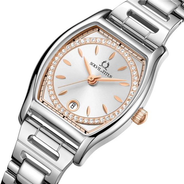 Barista 3 Hands Date Quartz Stainless Steel Women Watch W06-03326-011