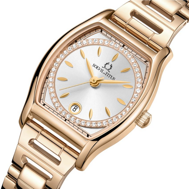 Barista 3 Hands Date Quartz Stainless Steel Women Watch W06-03326-013