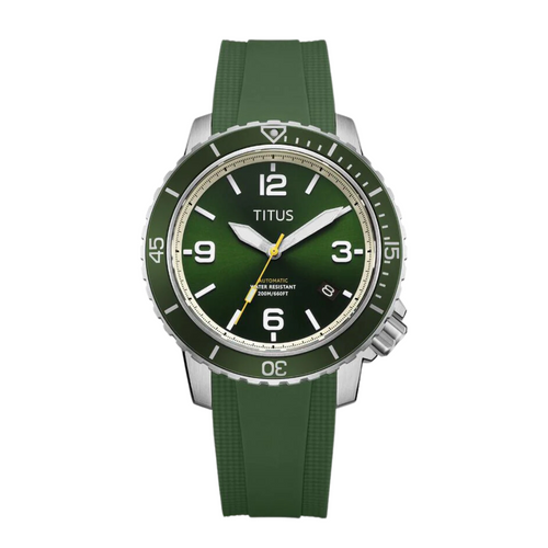 The Cape 3 Hands Date Automatic Silicone Men Watch W06-03341-006