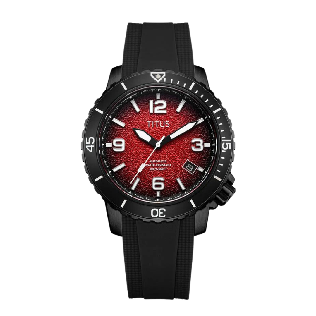 The Cape 3 Hands Date Automatic Silicone Men Watch W06-03341-007