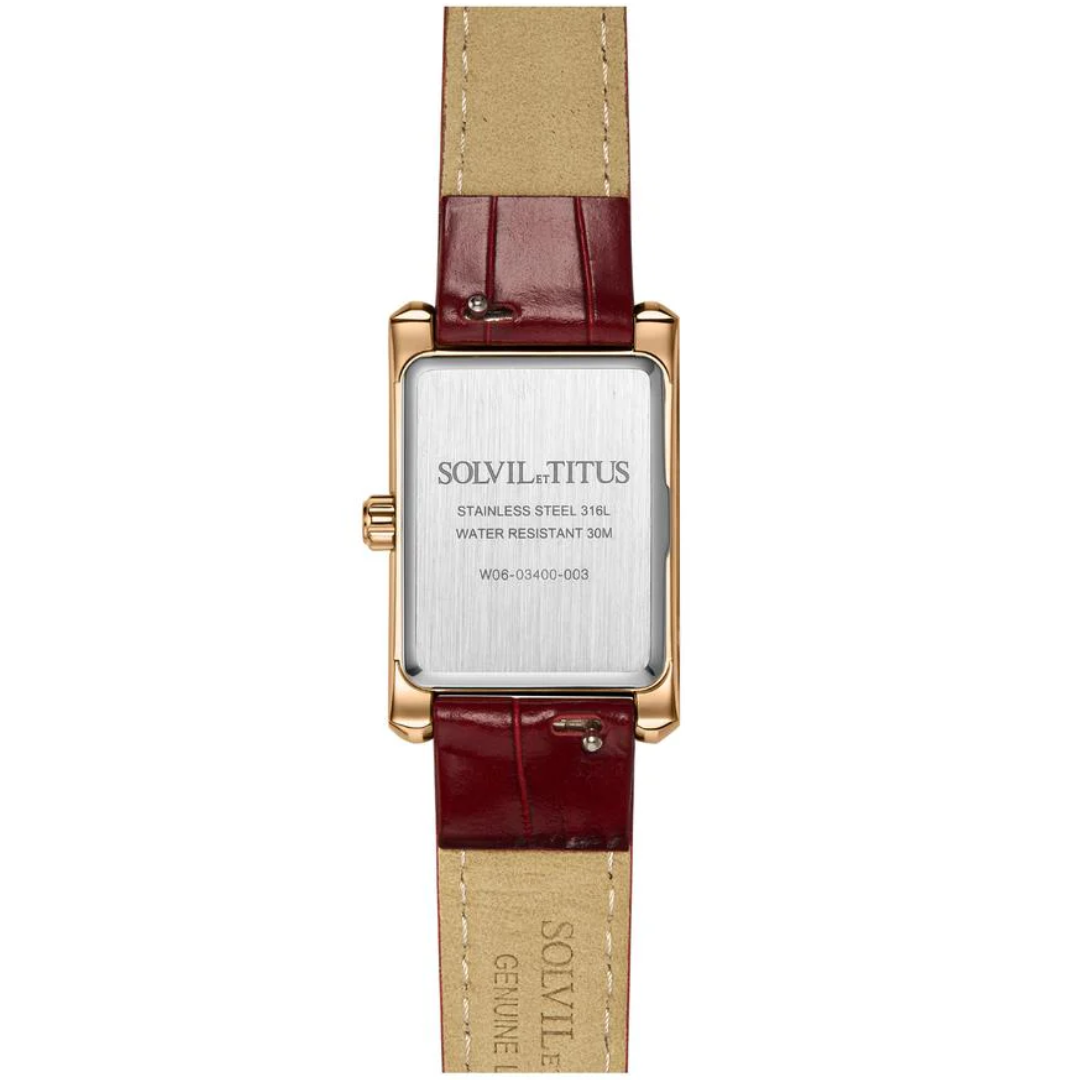 Fair Lady 2 Hands Date Quartz Leather Women Watch W06-03400-003
