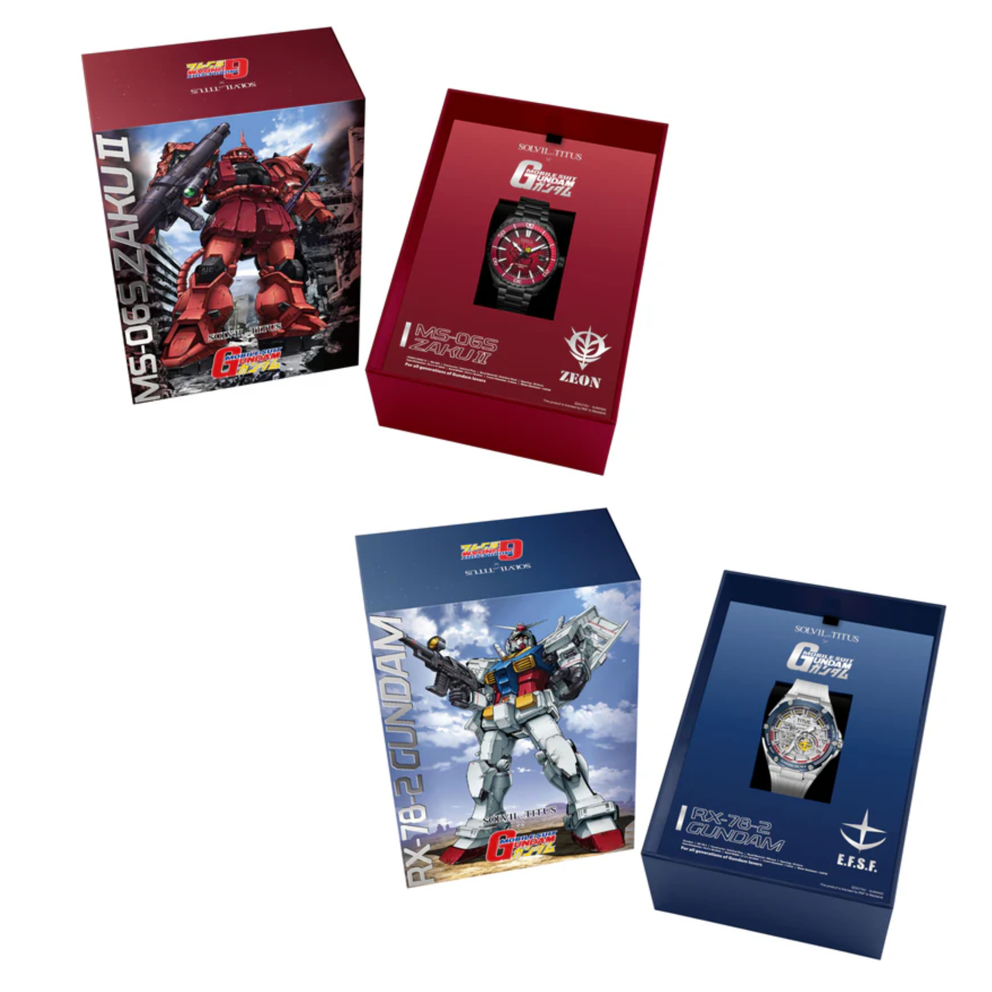 Solvil et Titus x Mobile Suit Gundam Limited Edition Serial No. FULL SET - 2PCS