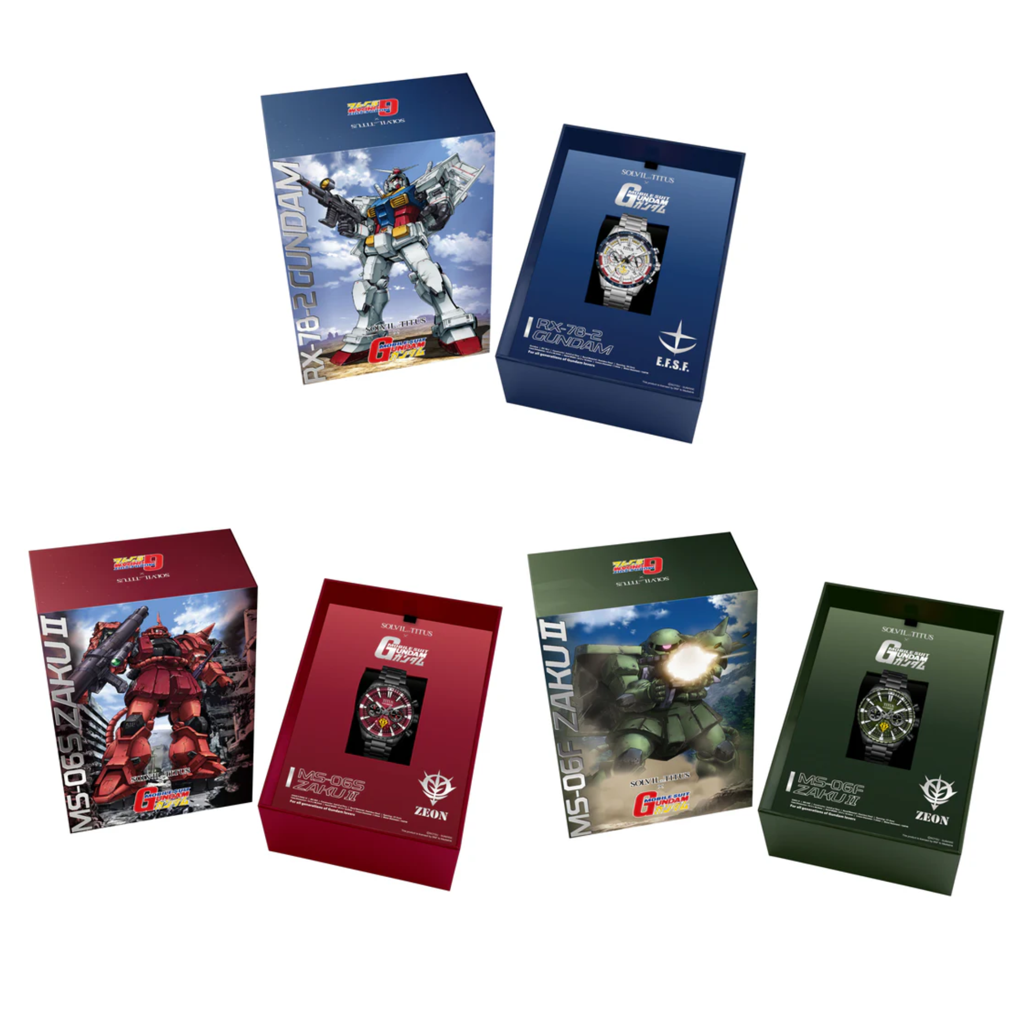 Solvil et Titus x Mobile Suit Gundam Saber Collection Limited Edition Serial No. FULL SET - 3PCS