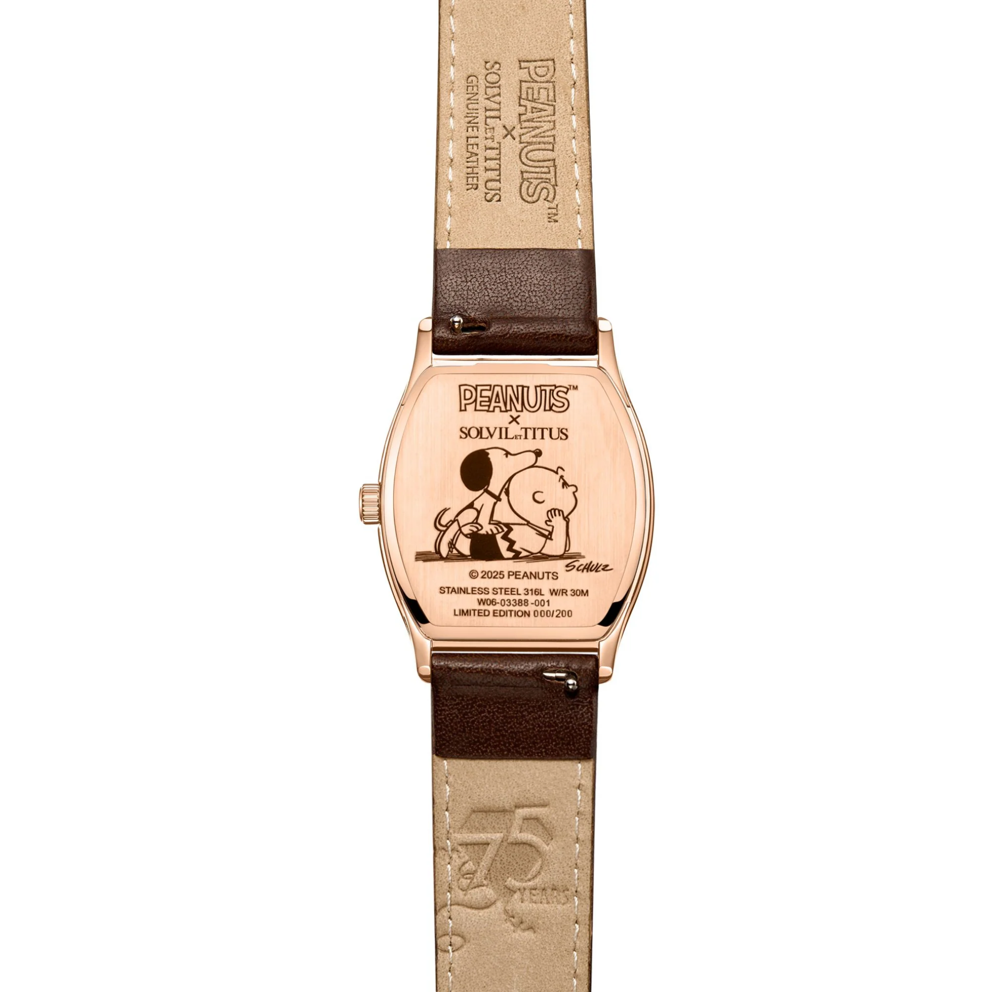 Solvil et Titus x Peanuts 75th Anniversary Limited Edition Barista Multi-function Men Watch W06-03387-001