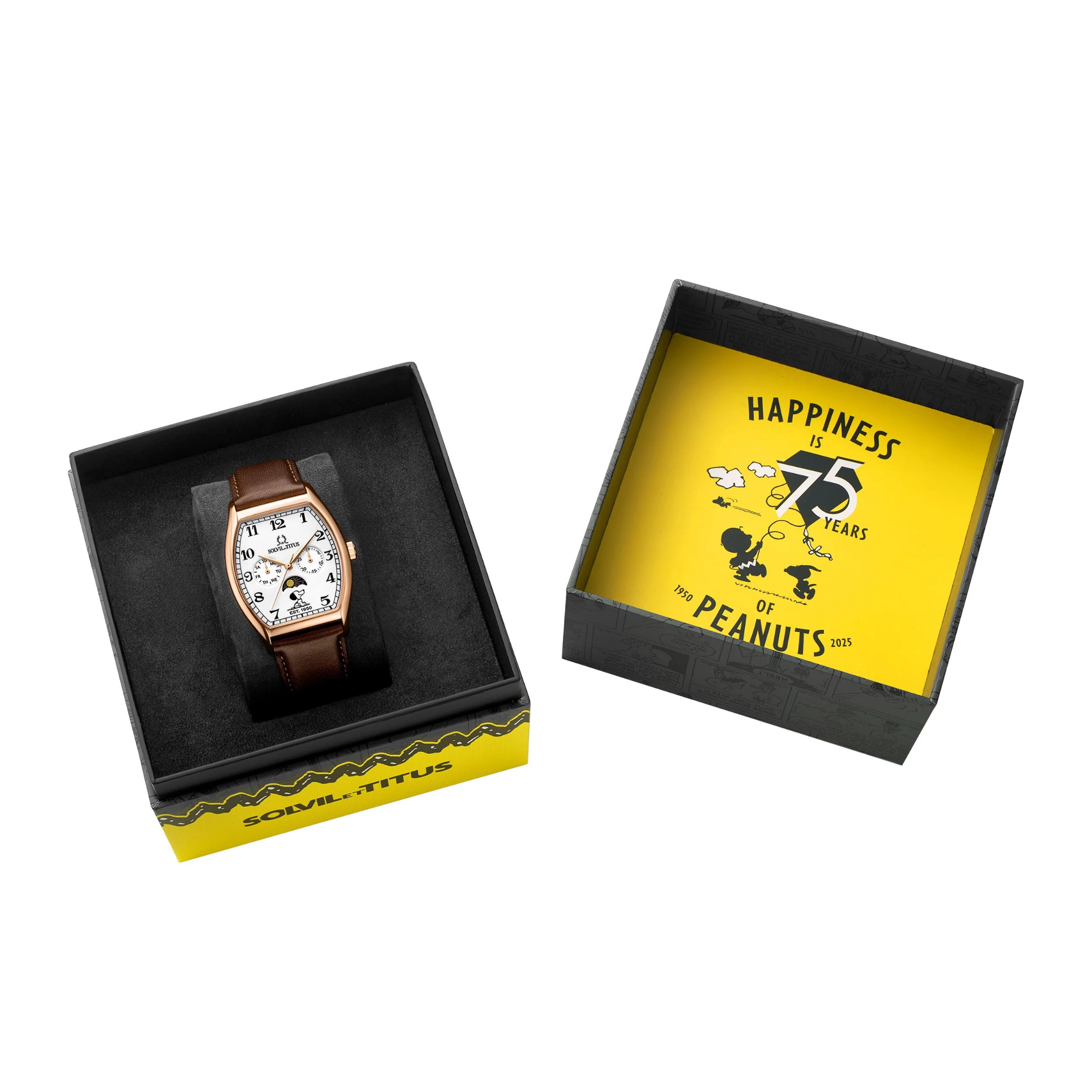 Solvil et Titus x Peanuts 75th Anniversary Limited Edition Barista Multi-function Men Watch W06-03387-001