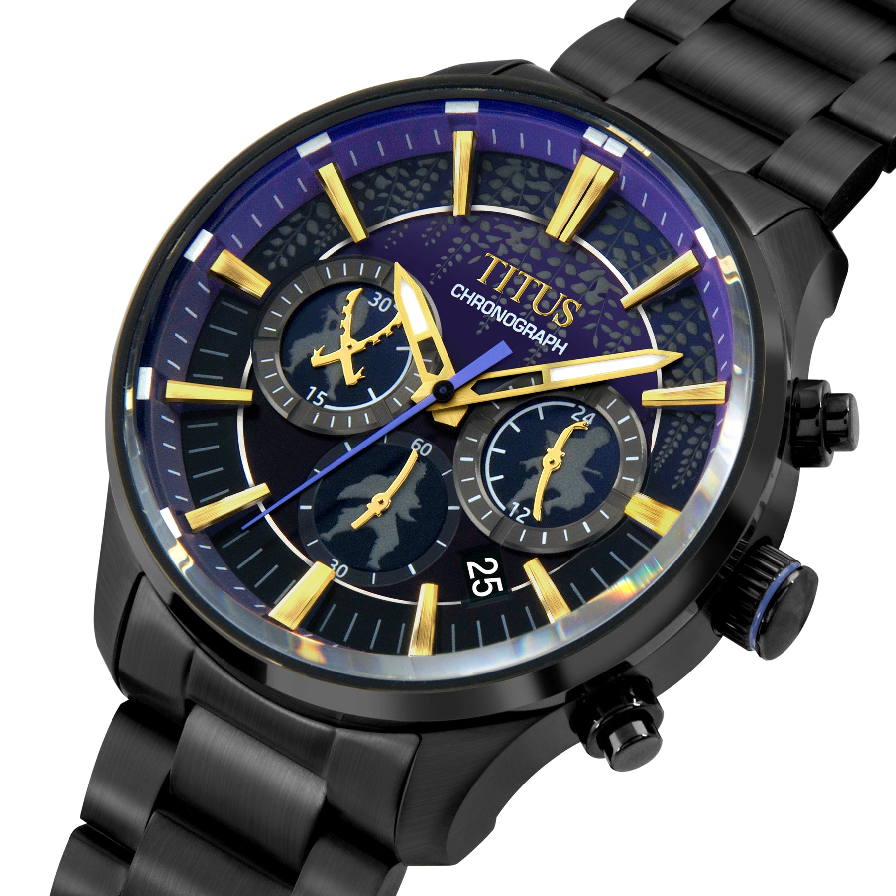 [Pre-Order] Solvil et Titus x Demon Slayer 'The Trio Friends' Limited Edition Saber Chronograph Quartz Stainless Steel Men Watch W06-03335-001
