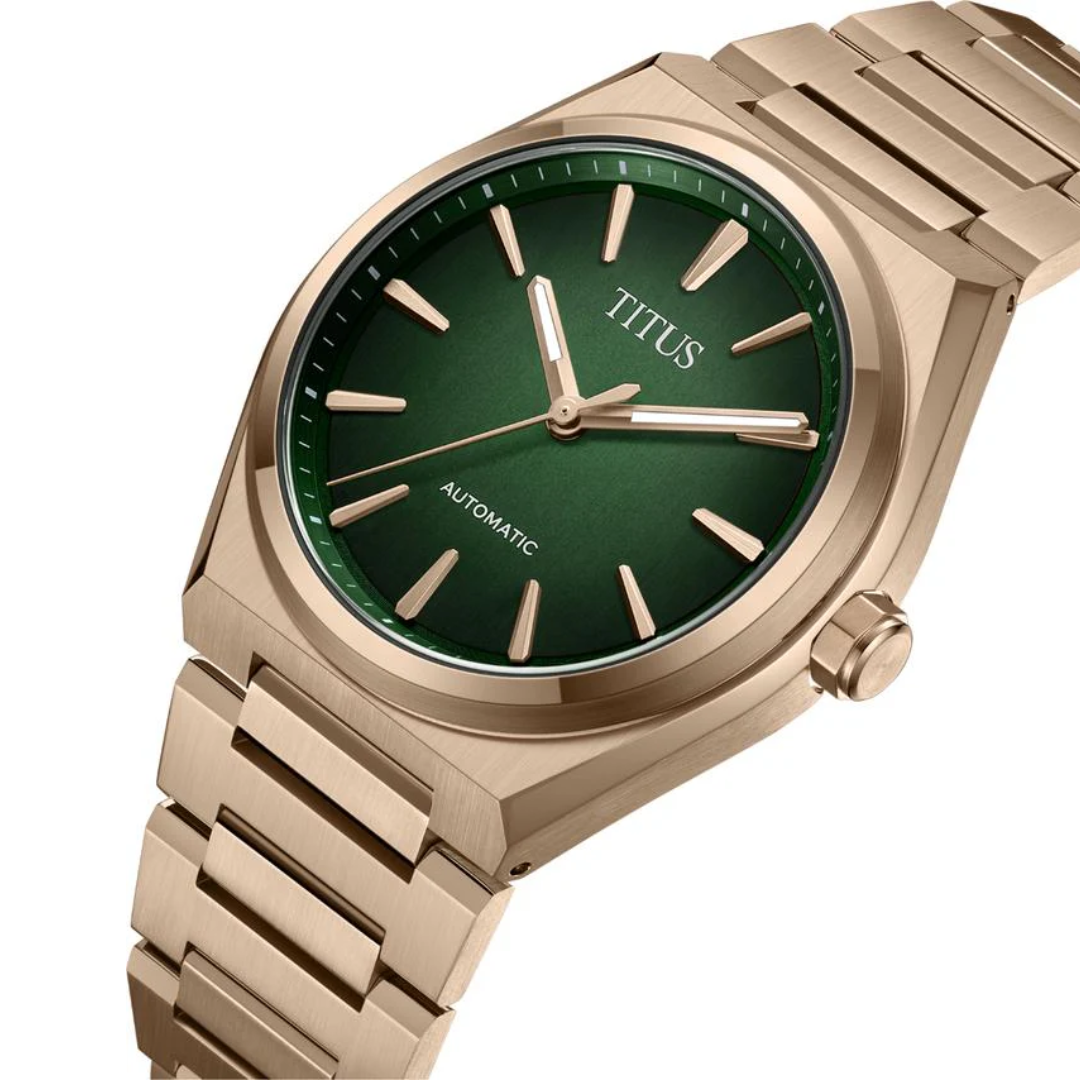 Vinyl 3 Hands Mechanical Stainless Steel Men Watch W06-03402-004