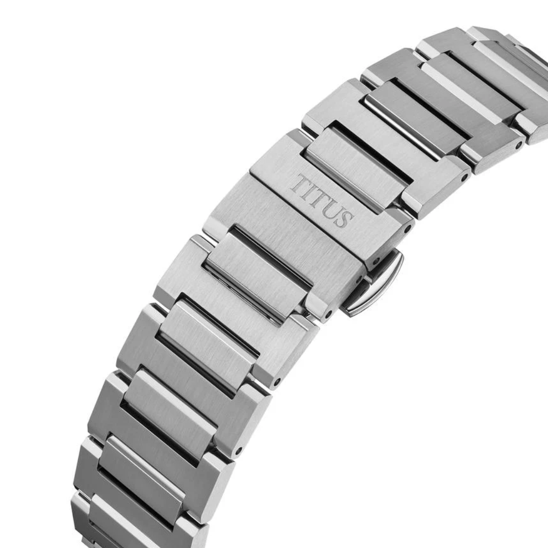 Vinyl 3 Hands Mechanical Stainless Steel Men Watch W06-03402-006
