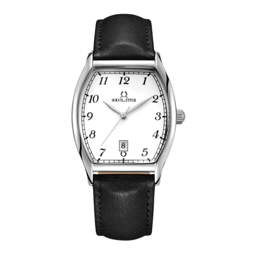 Barista 3 Hands Date Quartz Leather Men Watch W06-02824-006