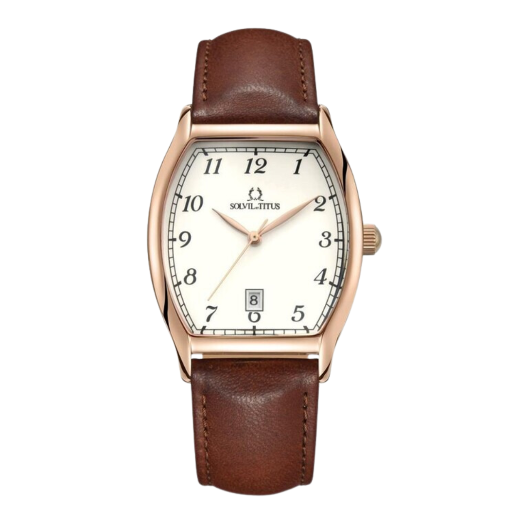 Barista 3 Hands Date Quartz Leather Men Watch W06-02824-007