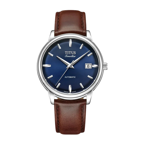 Sonvilier 3 Hands Date Mechanical Leather Men Watch W06-02939-007