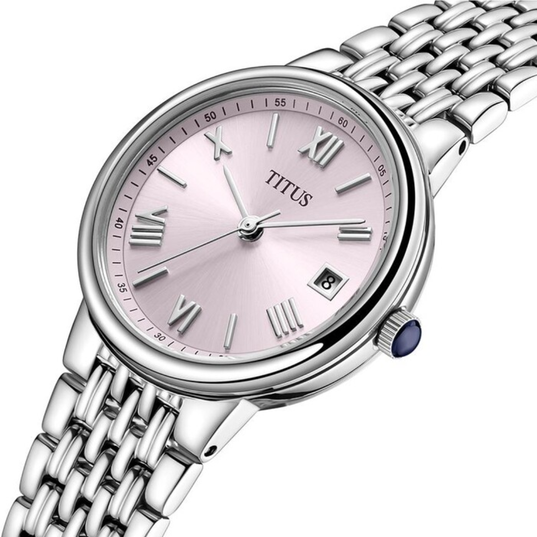 Fair Lady 3 Hands Date Quartz Stainless Steel Women Watch W06-03025-005