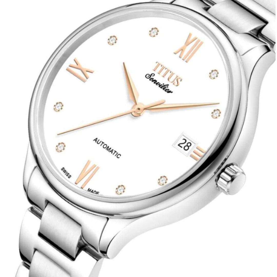 Sonvilier 3 Hands Date Mechanical Stainless Steel Women Watch W06-03116-001