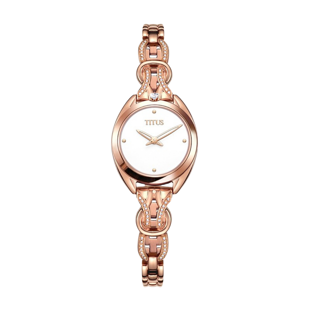 Ring & Knot 2 Hands Quartz Stainless Steel Women Watch W06-03133-007