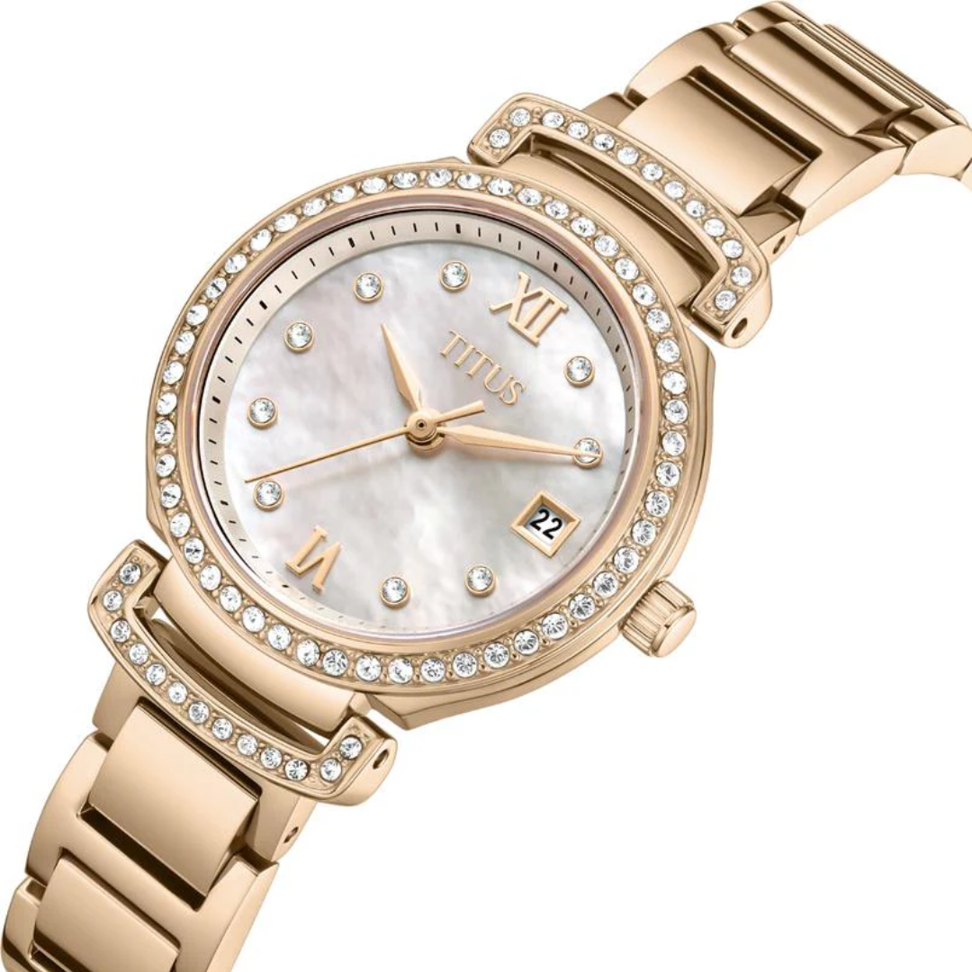 Fair Lady 3 Hands Date Quartz Stainless Steel Women Watch W06-03139-020