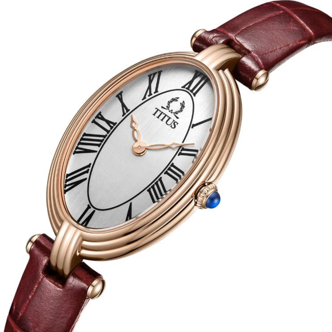 Once 2 Hands Quartz Leather Women Watch W06-03207-019