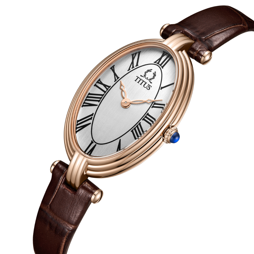 Once 2 Hands Quartz Leather Women Watch W06-03207-020