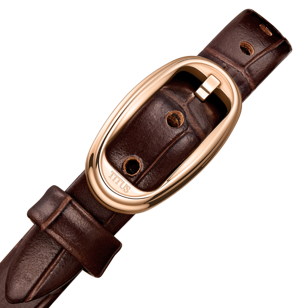 Once 2 Hands Quartz Leather Women Watch W06-03207-020