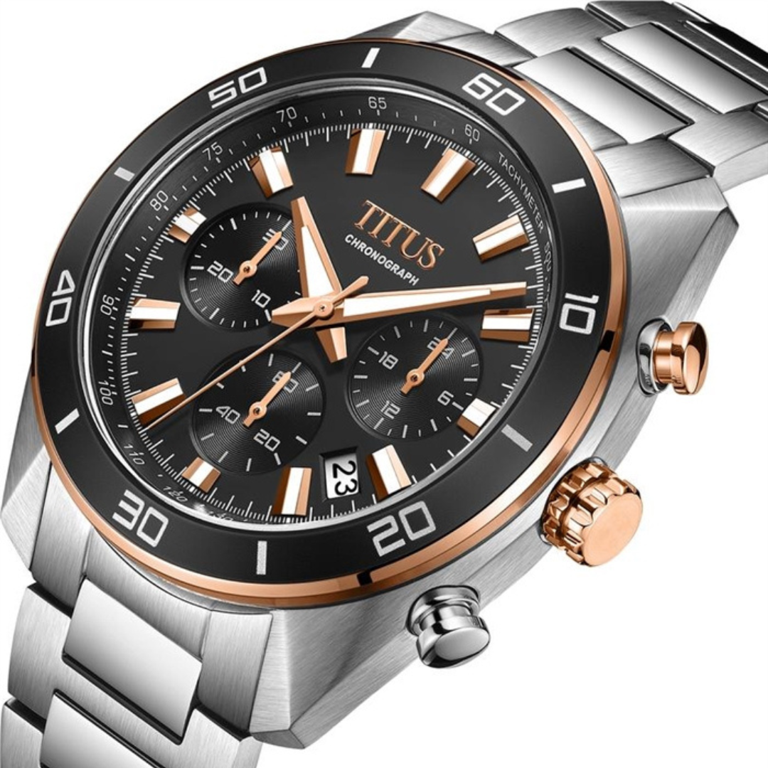 Modernist Chronograph Quartz Stainless Steel Men Watch W06-03265-002