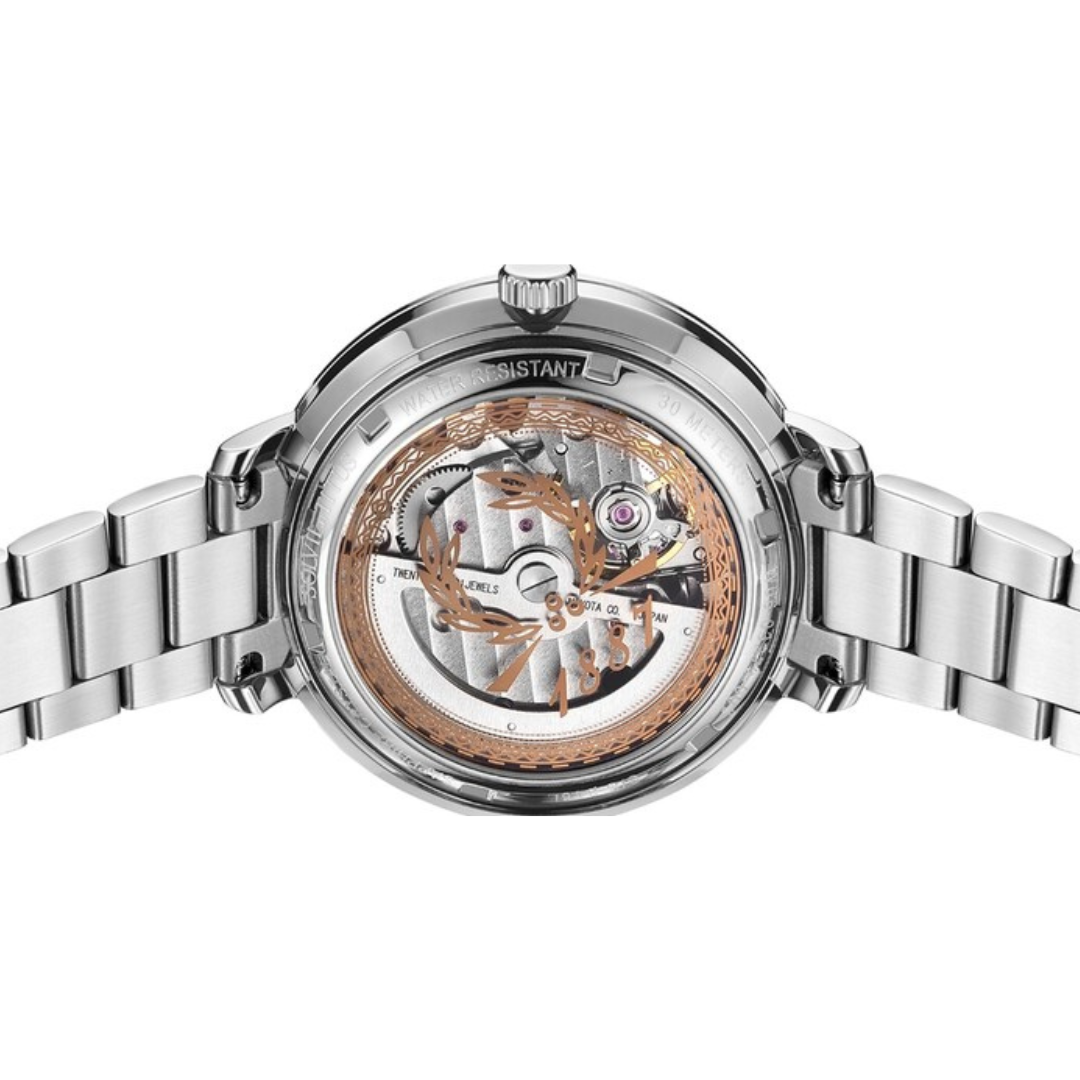 Enlight 3 Hands Mechanical Stainless Steel Women Watch W06-03278-002