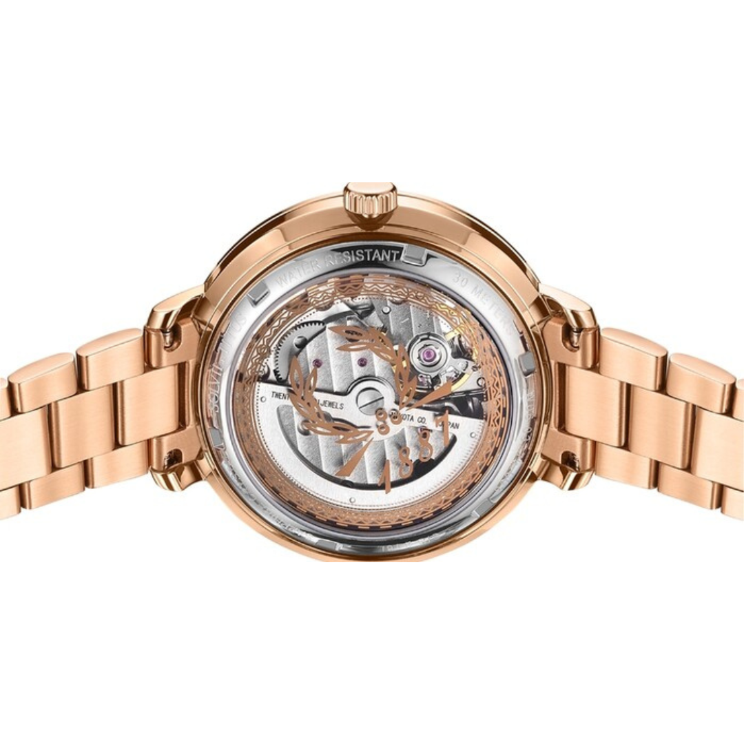 Enlight 3 Hands Mechanical Stainless Steel Women Watch W06-03278-003