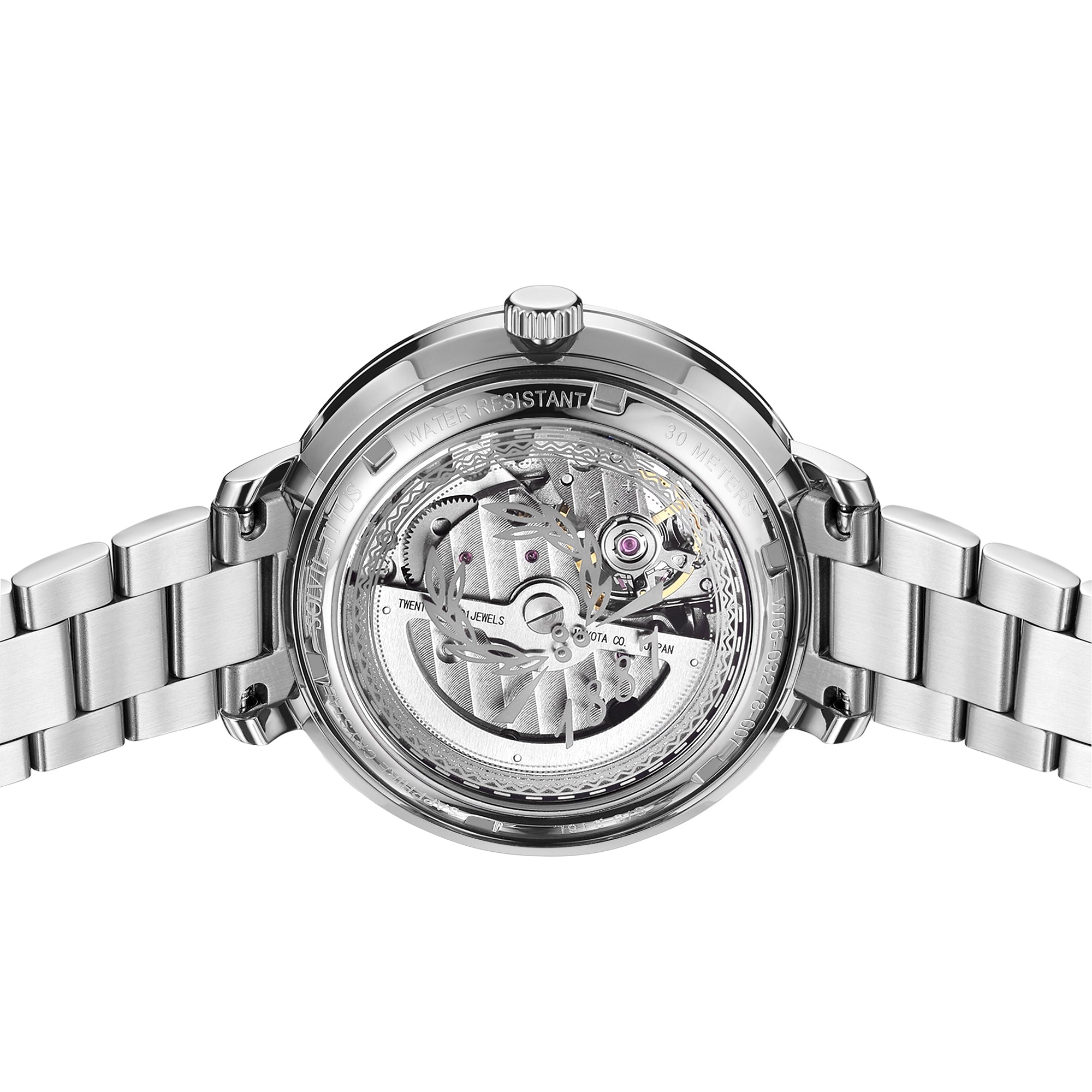 Enlight 3 Hands Mechanical Stainless Steel Women Watch W06-03278-007