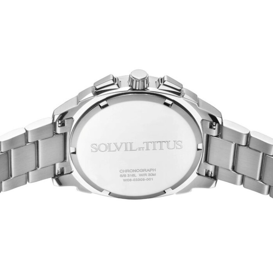Modernist Chronograph Quartz Stainless Steel Men Watch W06-03308-001