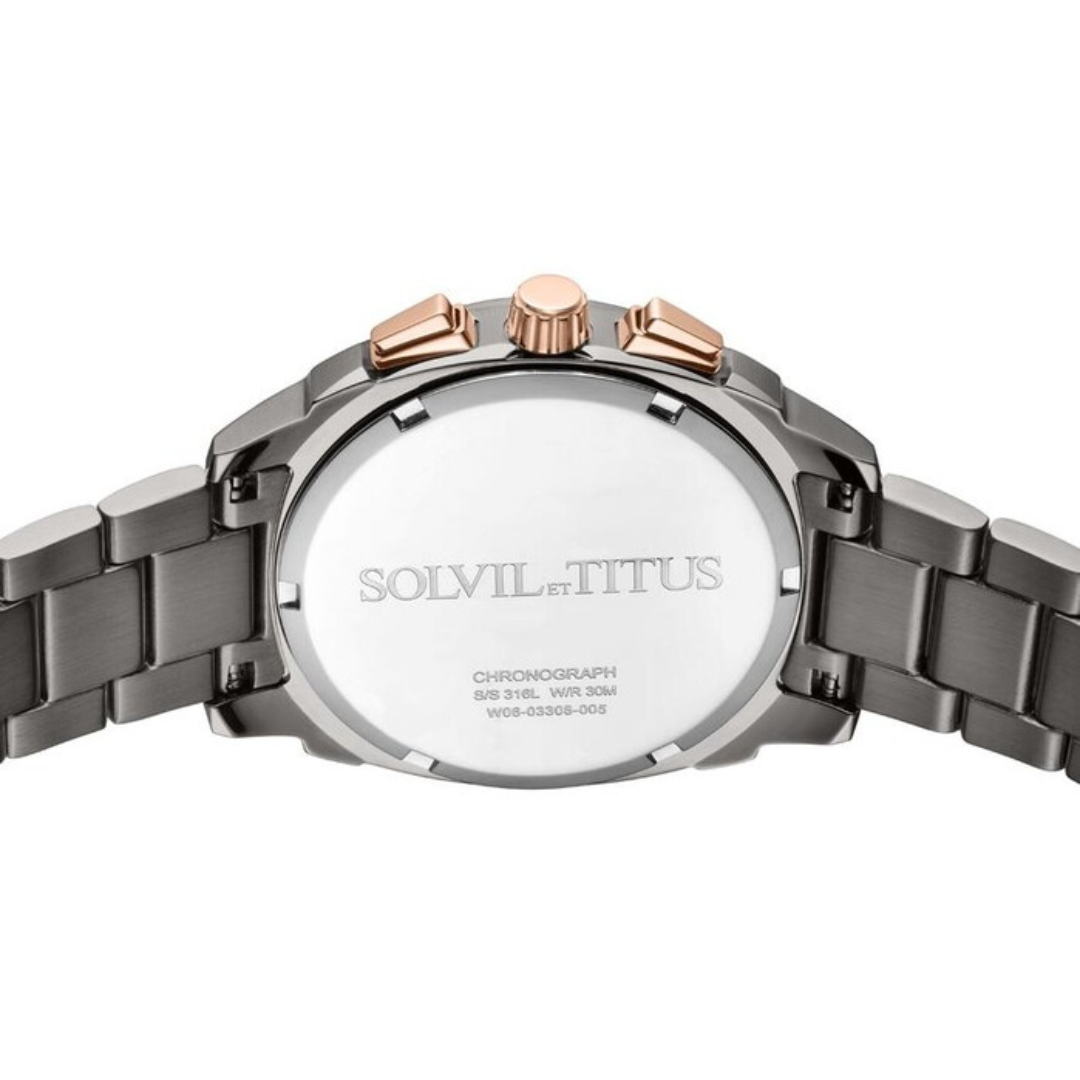 Modernist Chronograph Quartz Stainless Steel Men Watch W06-03308-005