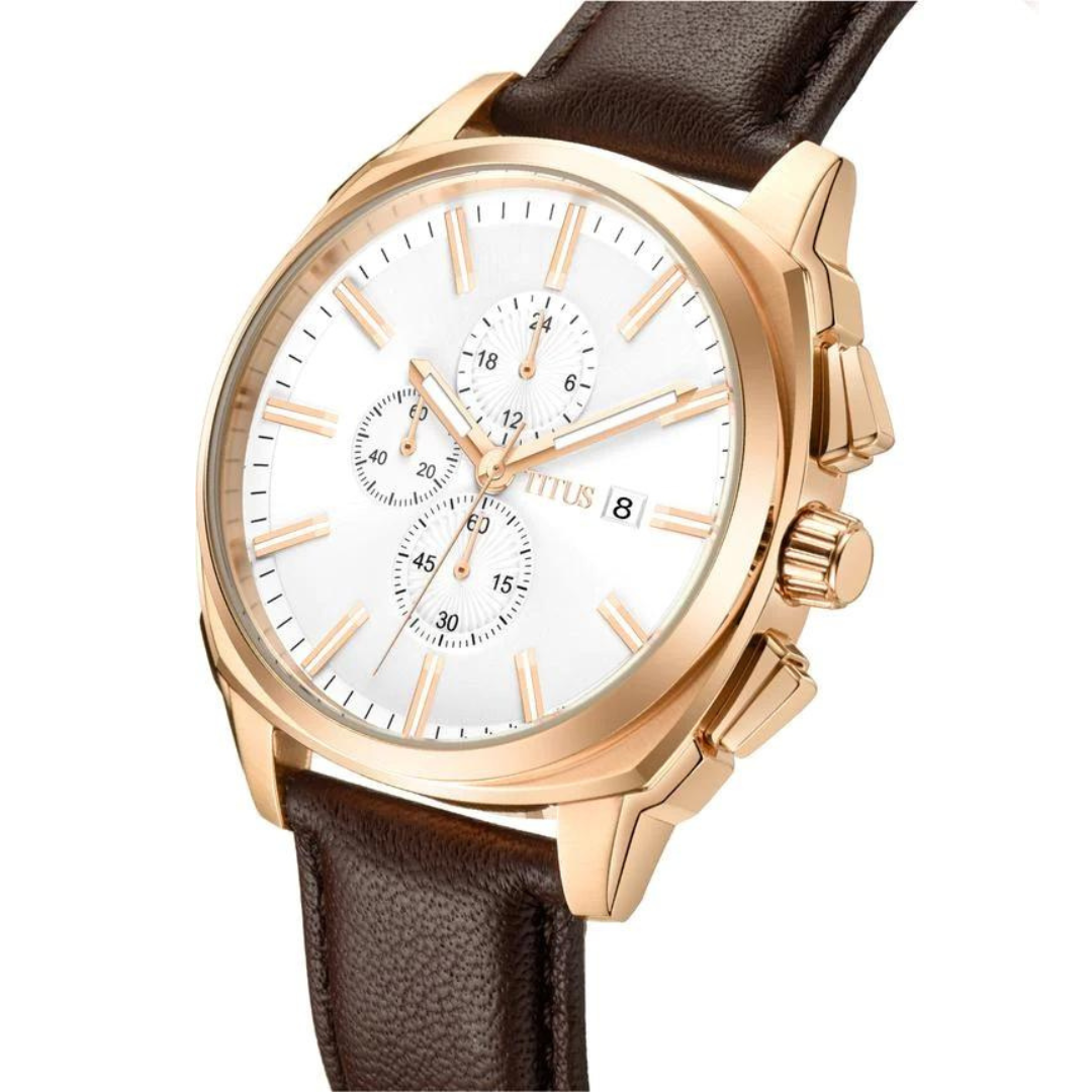 Modernist Chronograph Quartz Leather Men Watch W06-03308-006