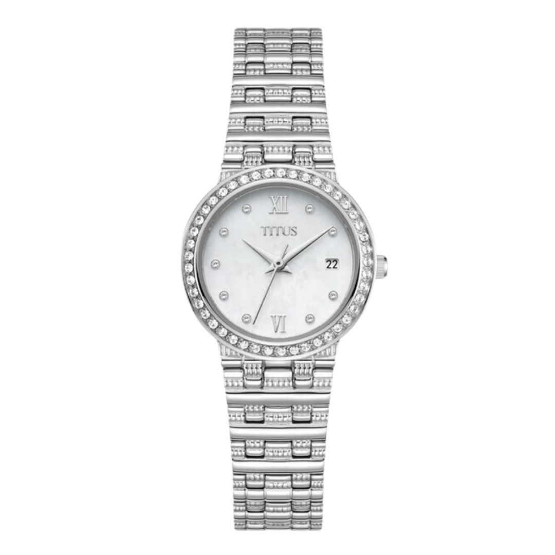 Fair Lady 3 Hands Date Quartz Stainless Steel Women Watch W06-03320-001