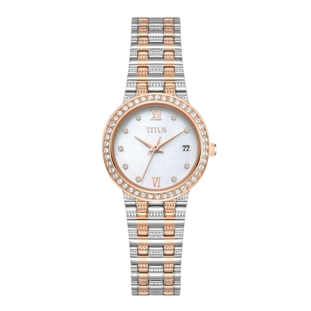 Fair Lady 3 Hands Date Quartz Stainless Steel Women Watch W06-03320-002