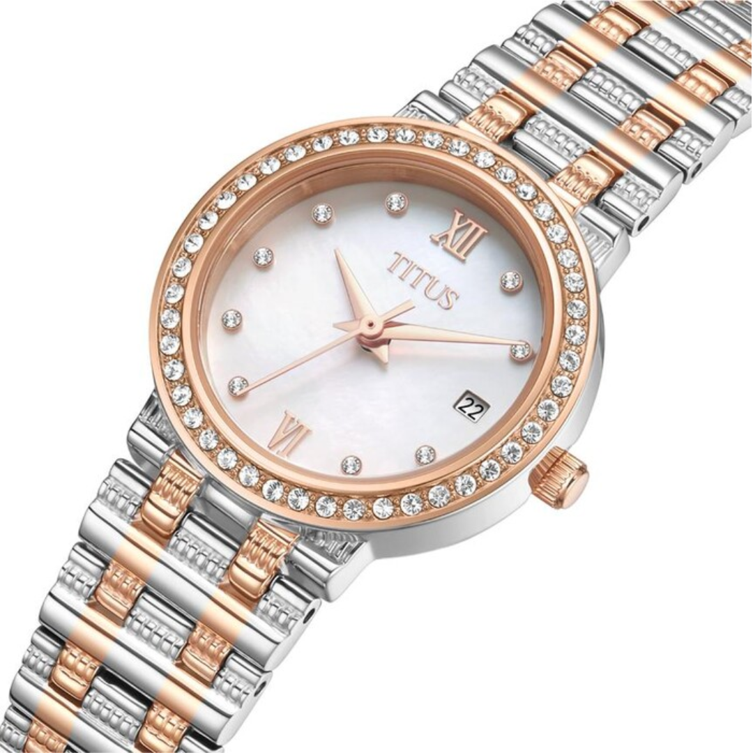 Fair Lady 3 Hands Date Quartz Stainless Steel Women Watch W06-03320-002