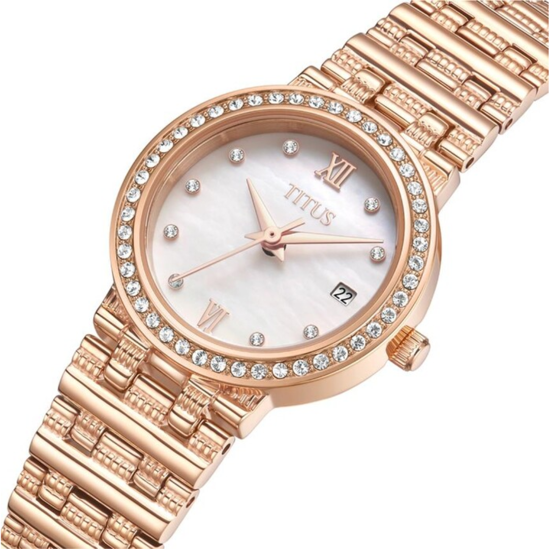 Fair Lady 3 Hands Date Quartz Stainless Steel Women Watch W06-03320-003