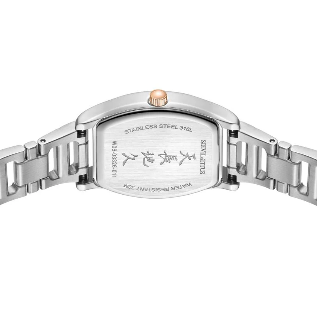 Barista 3 Hands Date Quartz Stainless Steel Women Watch W06-03326-011