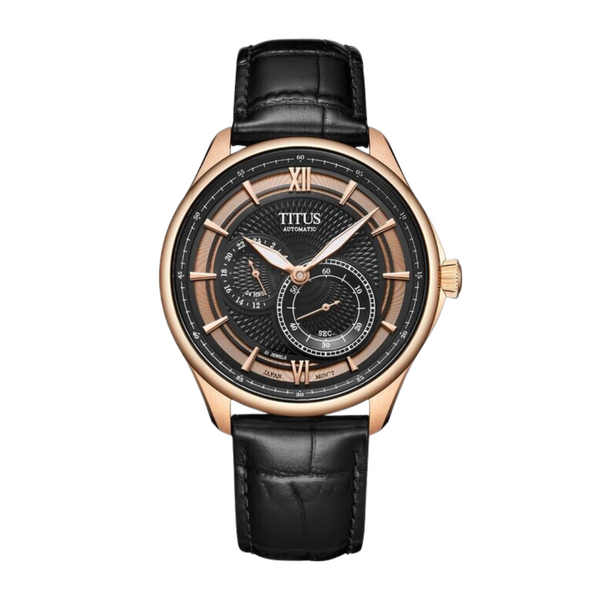 Classic 3 Hands Multi Function Automatic Leather Men Watch W06-03332-005