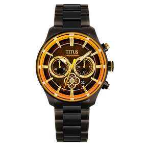 [Pre-Order] Solvil et Titus x Demon Slayer Zenitsu Agatsuma Limited Edition Saber Chronograph Quartz Stainless Steel Men Watch W06-03334-001