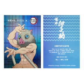 [Pre-Order] Solvil et Titus x Demon Slayer Inosuke Hashibira Limited Edition Saber Chronograph Quartz Stainless Steel Men Watch W06-03334-003