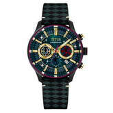 [Pre-Order] Solvil et Titus x Demon Slayer Tengen Uzui Limited Edition Saber Chronograph Quartz Leather Men Watch W06-03335-002