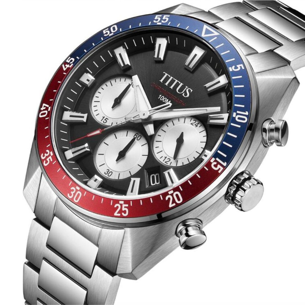 Modernist Chronograph Quartz Stainless Steel Men Watch W06-03338-006