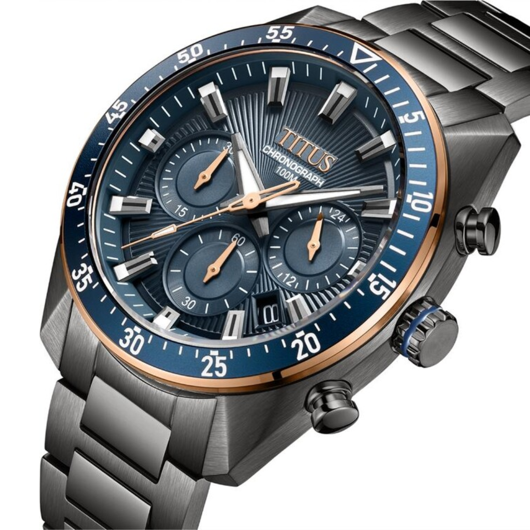 Modernist Chronograph Quartz Stainless Steel Men Watch W06-03338-007