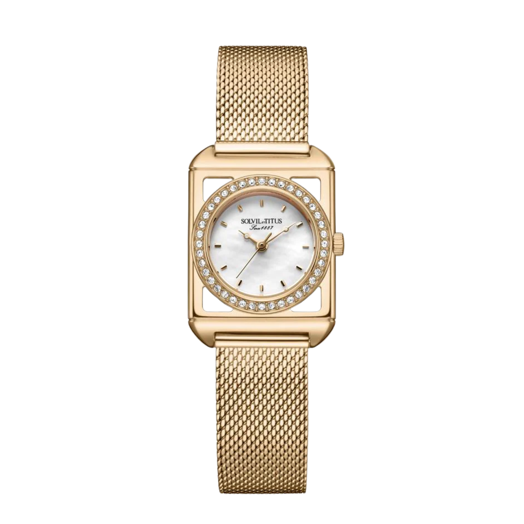 The Letter 3 Hands Quartz Stainless Steel Women Watch W06-03344-001