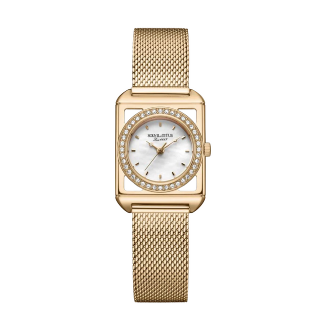 The Letter 3 Hands Quartz Stainless Steel Women Watch W06-03344-001