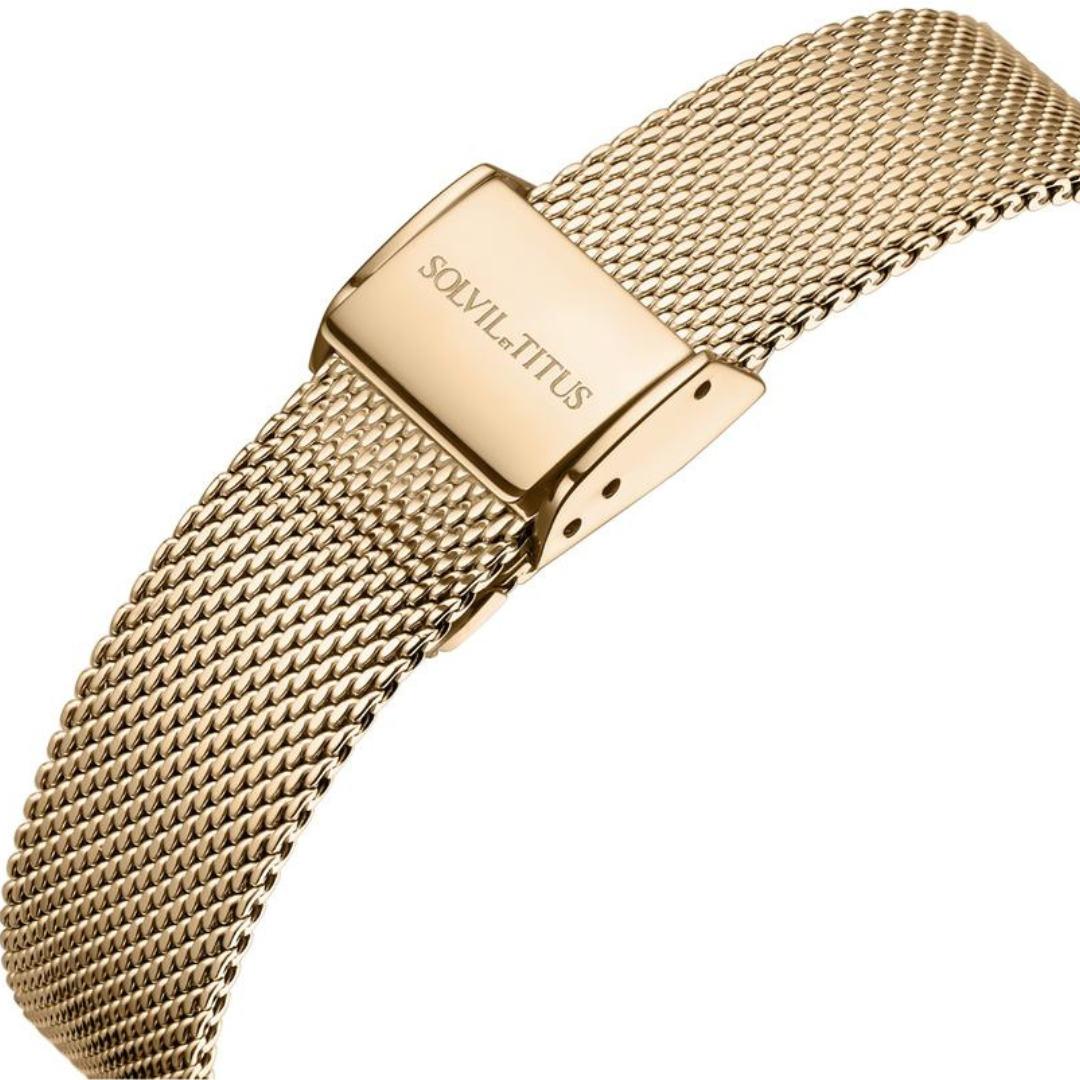 The Letter 3 Hands Quartz Stainless Steel Women Watch W06-03344-001