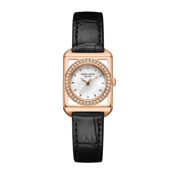 The Letter 3 Hands Quartz Leather Women Watch W06-03344-002