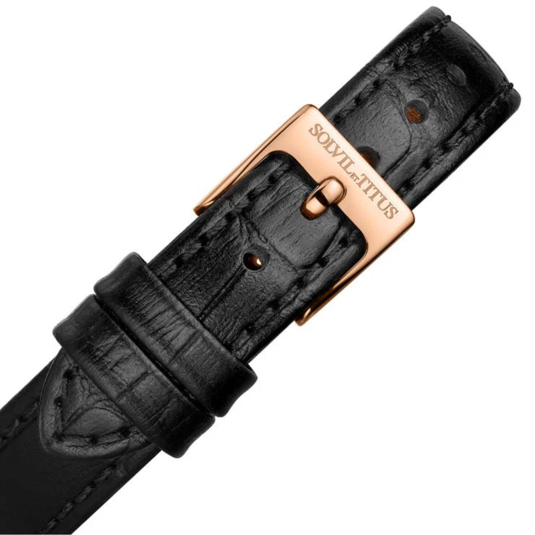 The Letter 3 Hands Quartz Leather Women Watch W06-03344-002