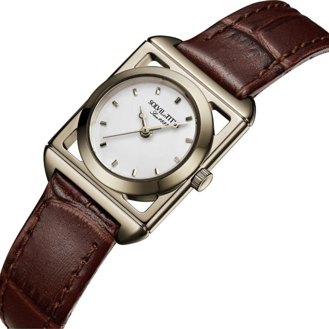 The Letter 3 Hands Quartz Leather Women Watch W06-03345-001