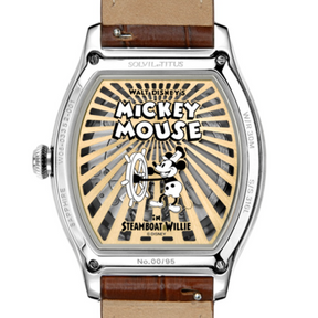 [Pre-Order] Solvil et Titus x "Mickey Mouse 95th Anniversary" Multi-Function with Day Night Indicator Automatic Leather Men Watch W06-03352-001