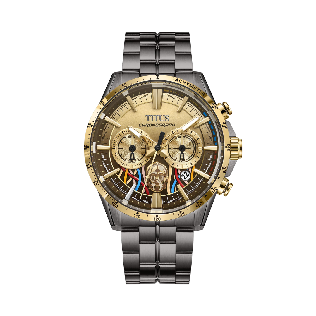 [Pre-Order] Solvil et Titus x Star Wars Limited Edition Saber "C-3PO" Chronograph Watch W06-03365-004