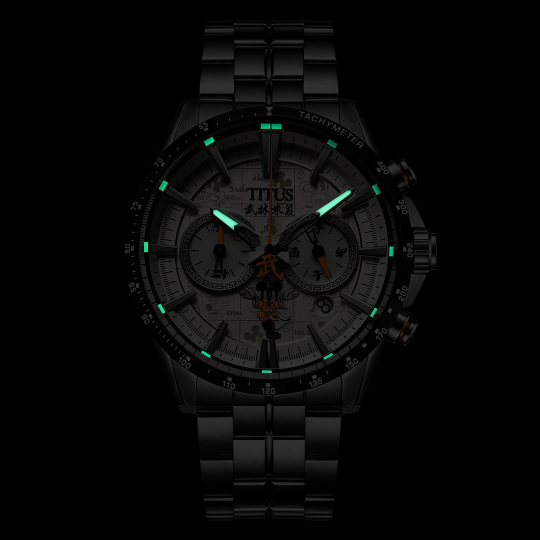 Solvil et Titus x "Master Mickey" Limited Edition Saber Stainless Steel Chronograph Watch W06-03367-001