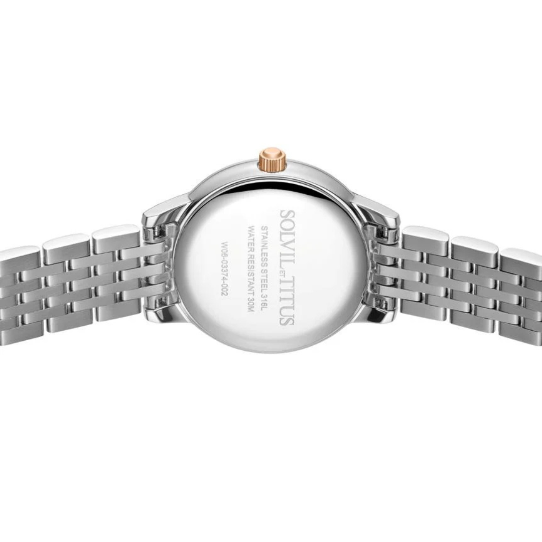 Fair Lady 3 Hands Quartz Stainless Steel Women Watch W06-03374-002